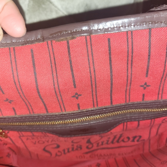 (SOLD)Authtnic Louis Vuitton Damier ebene neverful Pm - Picture 12 of 16